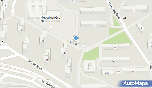 Lublin, Tumidajskiego Kazimierza, 6d, mapa Lublina