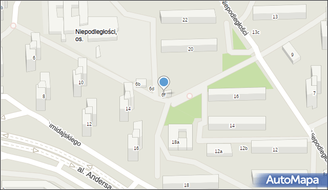 Lublin, Tumidajskiego Kazimierza, 6f, mapa Lublina