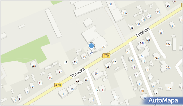 Malanów, Turecka, 27, mapa Malanów