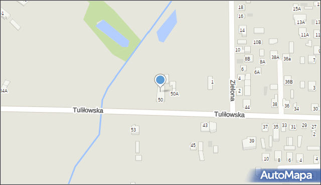 Międzyrzec Podlaski, Tuliłowska, 50b, mapa Międzyrzec Podlaski