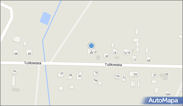 Międzyrzec Podlaski, Tuliłowska, 82, mapa Międzyrzec Podlaski