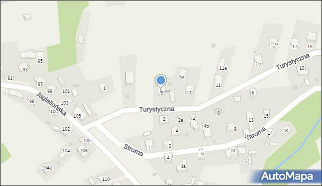 Milówka, Turystyczna, 5, mapa Milówka