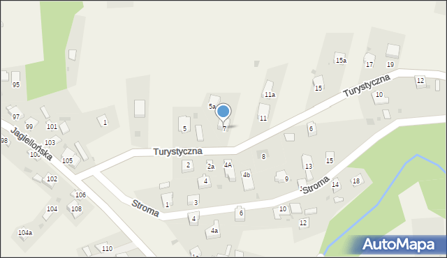 Milówka, Turystyczna, 7, mapa Milówka