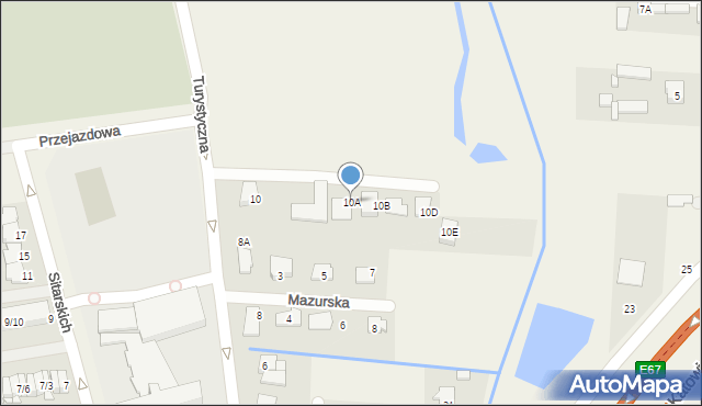 Nadarzyn, Turystyczna, 10A, mapa Nadarzyn