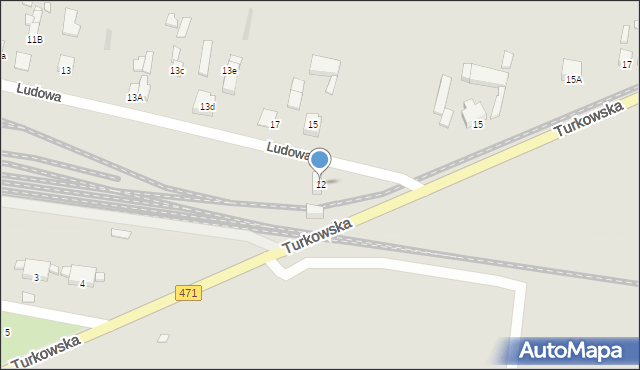 Opatówek, Turkowska, 12, mapa Opatówek