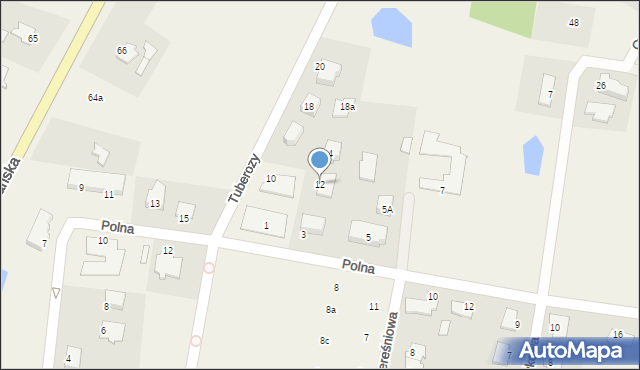 Osielsko, Tuberozy, 12, mapa Osielsko