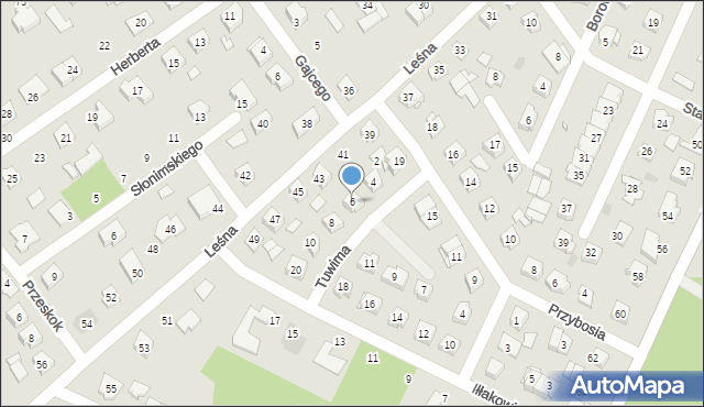 Ostrów Mazowiecka, Tuwima Juliana, 6, mapa Ostrów Mazowiecka