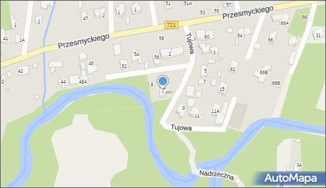 Piaseczno, Tujowa, 6, mapa Piaseczno