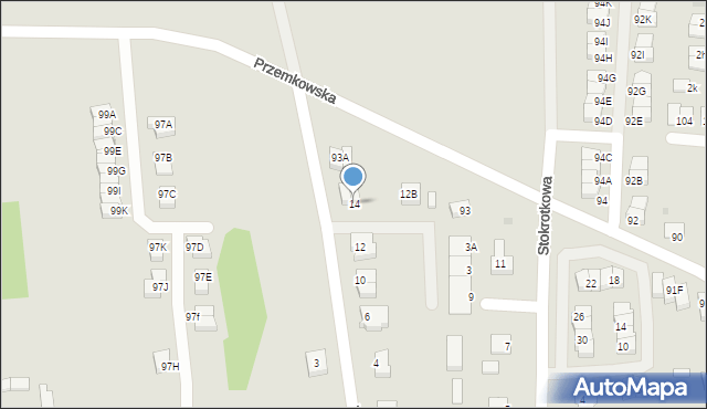 Polkowice, Tulipanowa, 14, mapa Polkowice