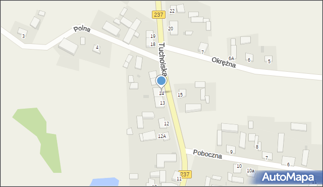 Pruszcz, Tucholska, 14, mapa Pruszcz