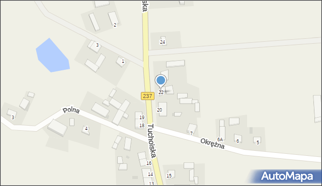 Pruszcz, Tucholska, 22, mapa Pruszcz