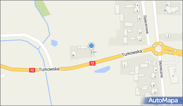 Przykona, Turkowska, 2, mapa Przykona