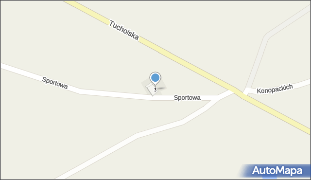 Przysiersk, Tucholska, 3, mapa Przysiersk