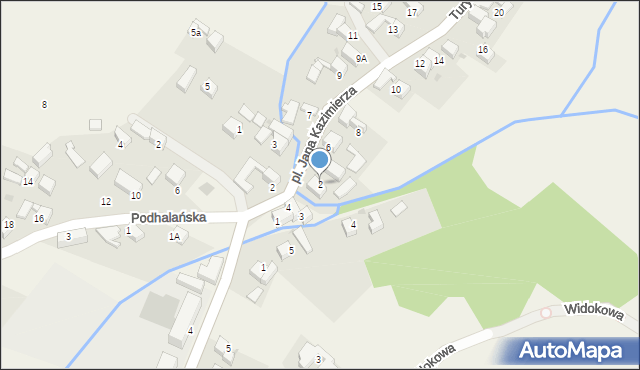 Pyzówka, Turystyczna, 2, mapa Pyzówka