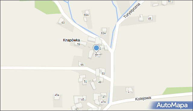 Pyzówka, Turystyczna, 57, mapa Pyzówka