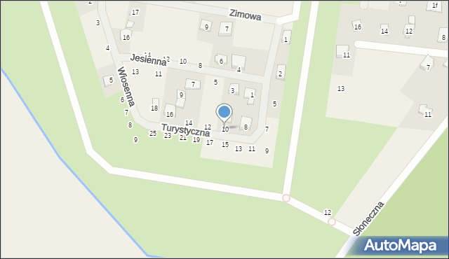 Rybojedzko, Turystyczna, 10, mapa Rybojedzko