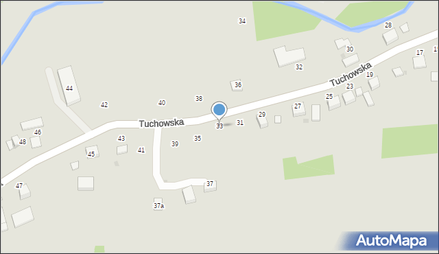 Ryglice, Tuchowska, 33, mapa Ryglice