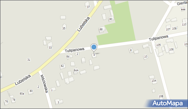 Sandomierz, Tulipanowa, 4, mapa Sandomierza