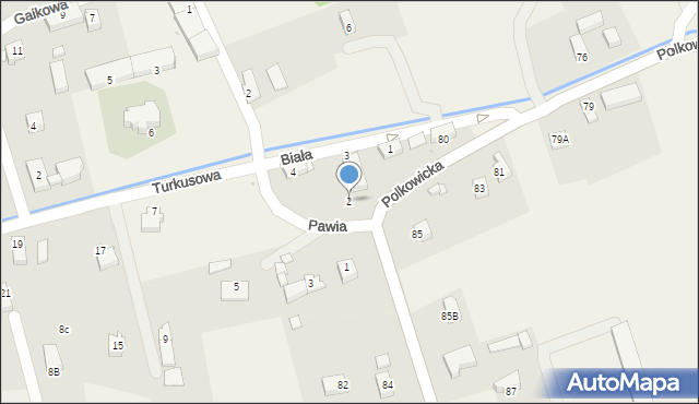 Sobin, Turkusowa, 2, mapa Sobin