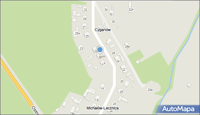 Starachowice, Turystyczna, 19, mapa Starachowic