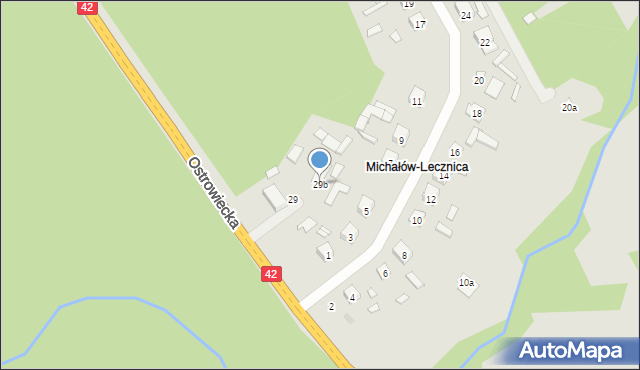 Starachowice, Turystyczna, 29b, mapa Starachowic