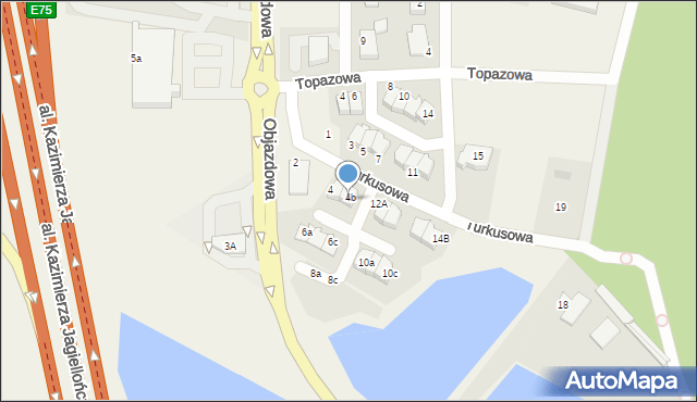 Straszyn, Turkusowa, 6, mapa Straszyn