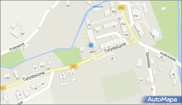 Stronie Śląskie, Turystyczna, 10b, mapa Stronie Śląskie