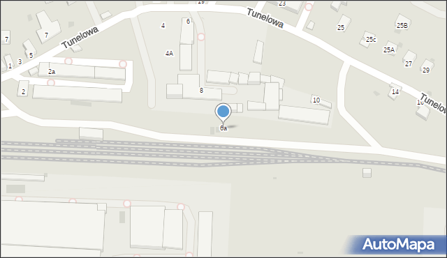 Strzyżów, Tunelowa, 6a, mapa Strzyżów