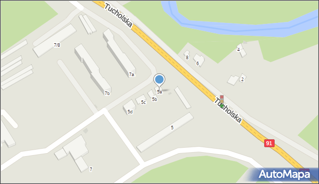 Świecie, Tucholska, 5a, mapa Świecie