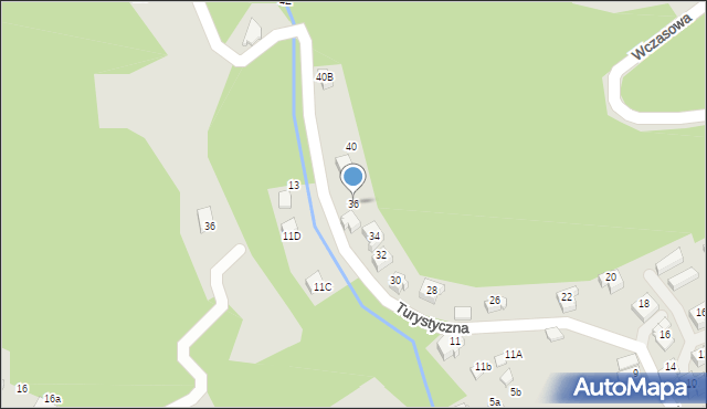 Szczyrk, Turystyczna, 36, mapa Szczyrk