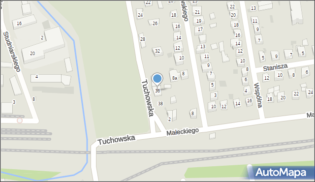 Tarnów, Tuchowska, 36, mapa Tarnów