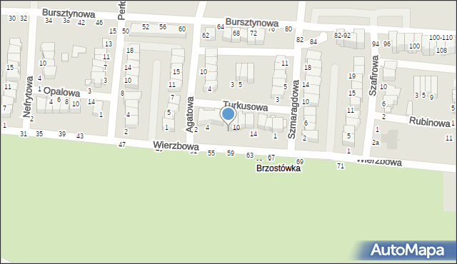 Tomaszów Mazowiecki, Turkusowa, 8, mapa Tomaszów Mazowiecki