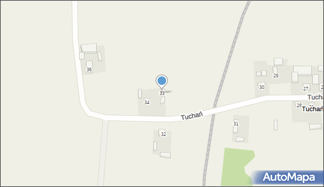 Tuchań, Tuchań, 33, mapa Tuchań