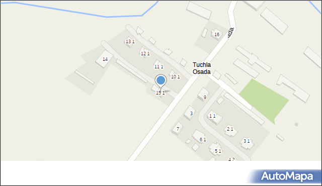 Tuchla Osada, Tuchla Osada, 15/1, mapa Tuchla Osada