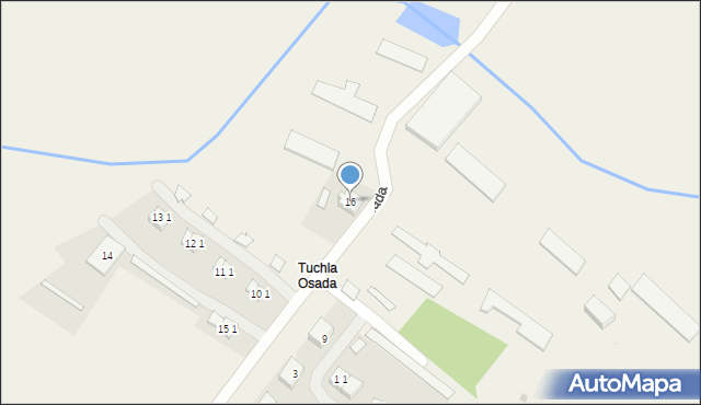 Tuchla Osada, Tuchla Osada, 16, mapa Tuchla Osada