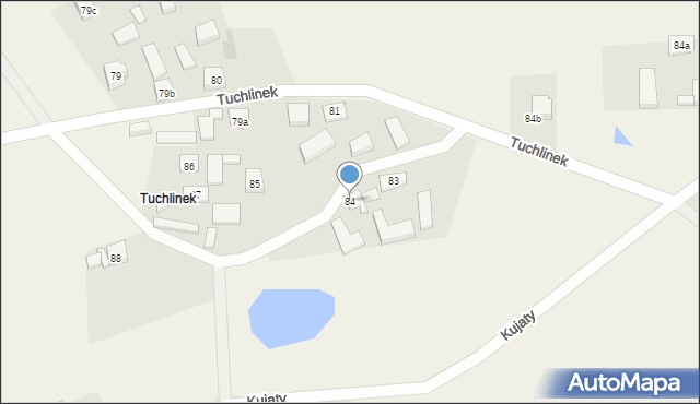 Tuchlino, Tuchlinek, 84, mapa Tuchlino
