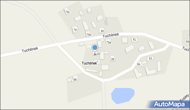 Tuchlino, Tuchlinek, 86, mapa Tuchlino