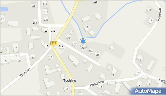 Tuchlino, Tuchlino, 7A, mapa Tuchlino