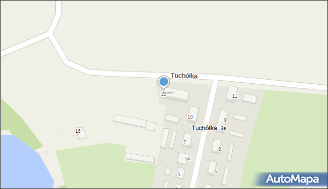 Tuchółka, Tuchółka, 12, mapa Tuchółka