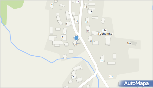 Tuchomko, Tuchomko, 3A, mapa Tuchomko