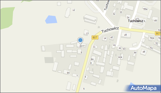 Tuchowicz, Tuchowicz, 10, mapa Tuchowicz