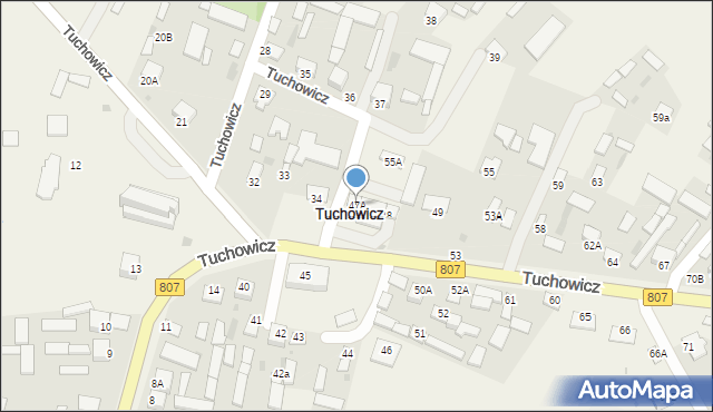 Tuchowicz, Tuchowicz, 47A, mapa Tuchowicz