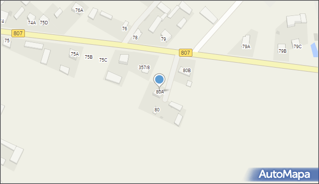 Tuchowicz, Tuchowicz, 80A, mapa Tuchowicz