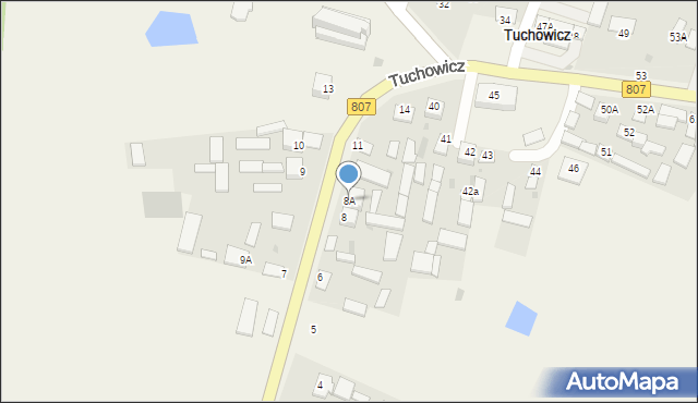 Tuchowicz, Tuchowicz, 8A, mapa Tuchowicz