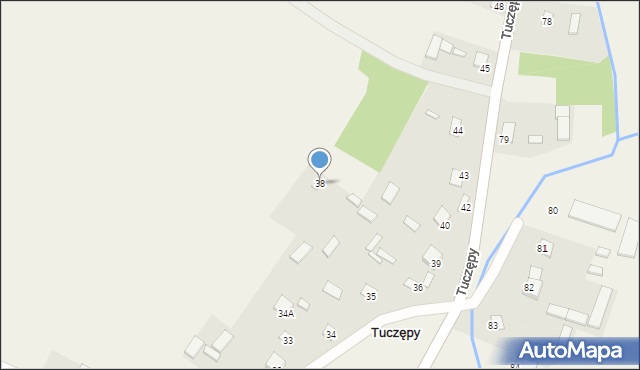 Tuczępy, Tuczępy, 38, mapa Tuczępy