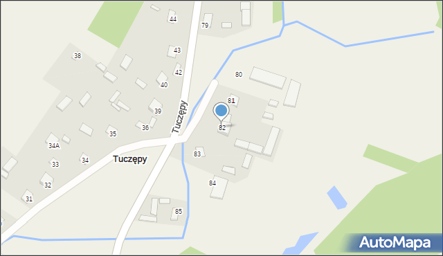 Tuczępy, Tuczępy, 82, mapa Tuczępy