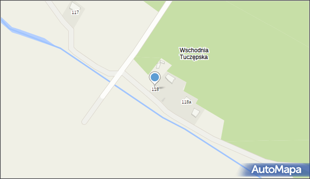 Tuczępy, Tuczępy, 118, mapa Tuczępy