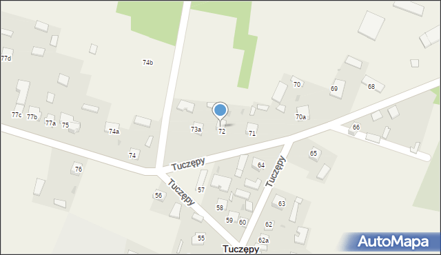 Tuczępy, Tuczępy, 73, mapa Tuczępy