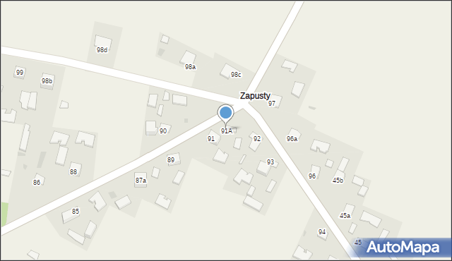 Tuczępy, Tuczępy, 91A, mapa Tuczępy