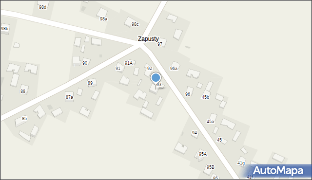 Tuczępy, Tuczępy, 93a, mapa Tuczępy